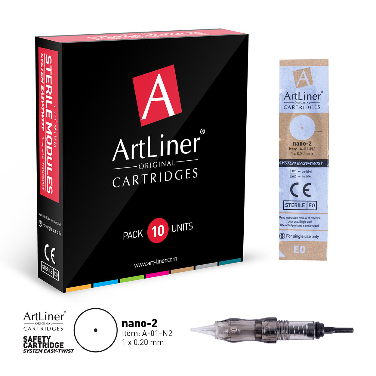 Cartouches d'aiguilles NANO (0,20 mm) ArtLiner®